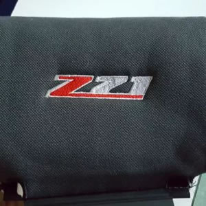 Headrest embroidered with z21 logo